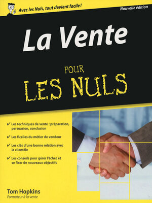 cover image of La Vente pour les Nuls, 2ème édition